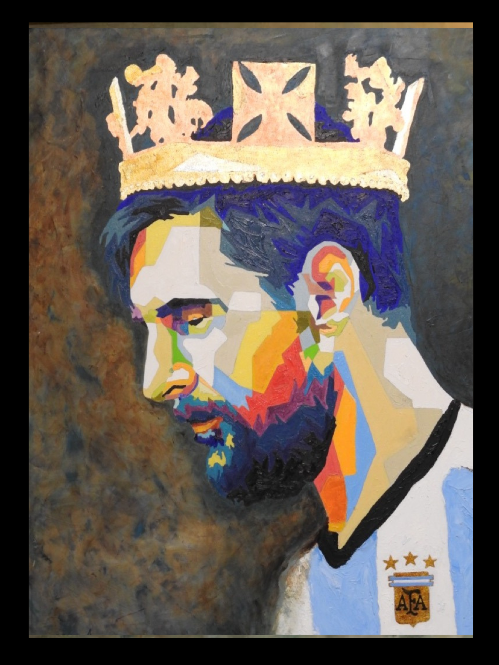 Crown of glory 
 -  Oil 
w/ gold leaf - Size:
29x40