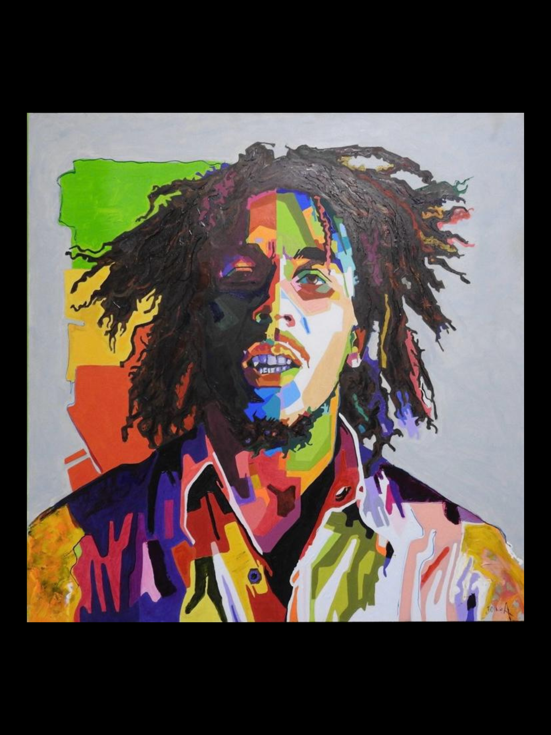 One love - Oil and acrylic - Size: 50x51