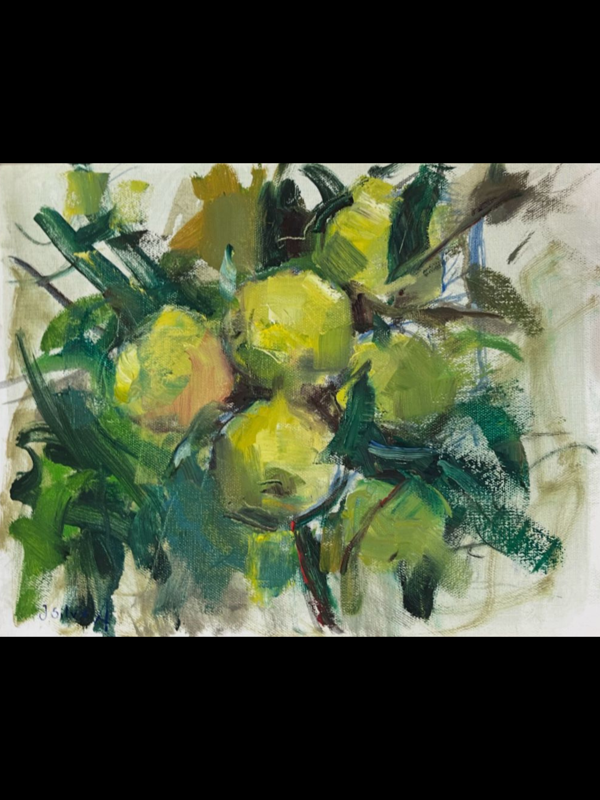 Allá prima apple tree - Oil - Size: 14x11