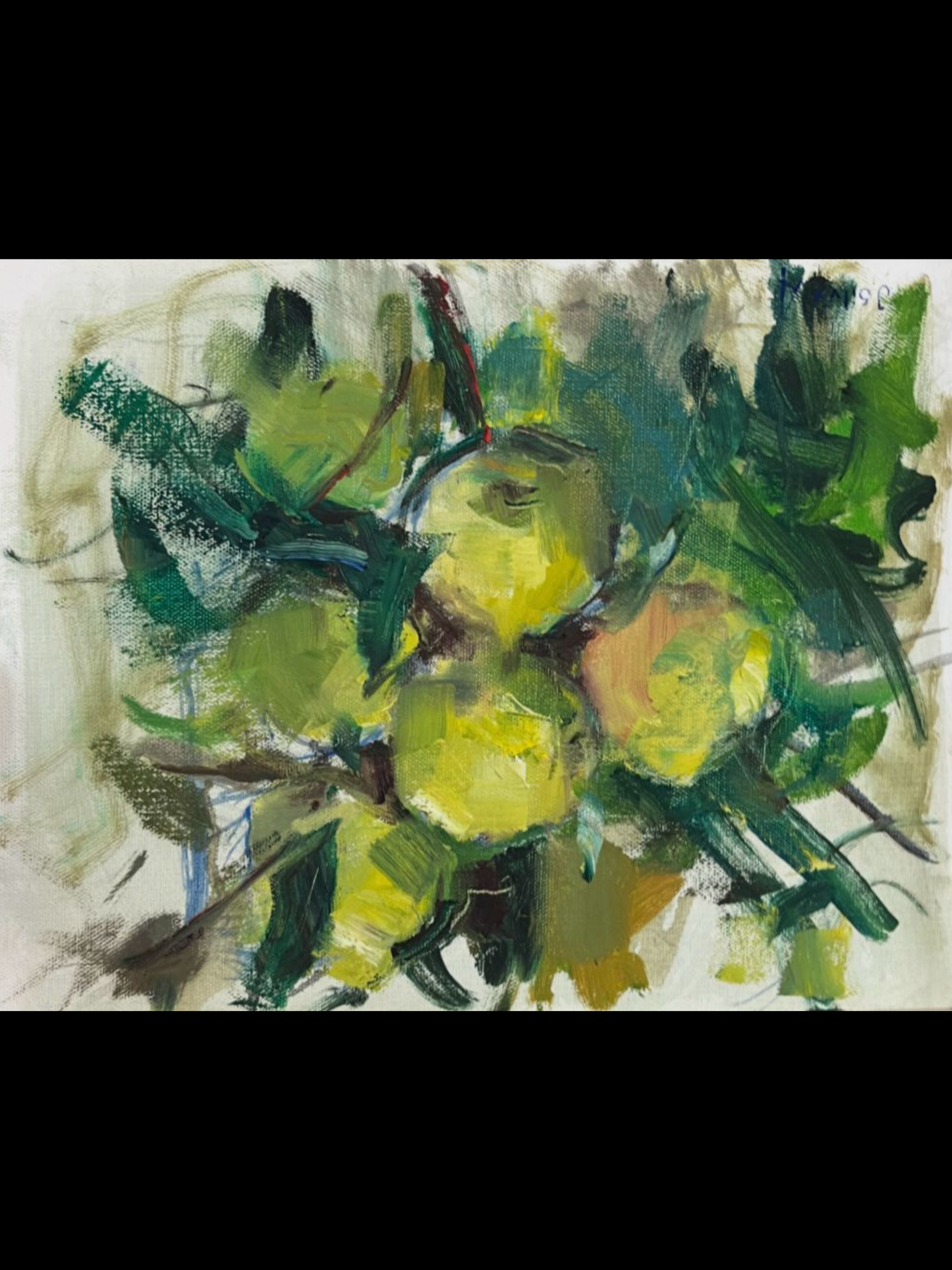 Allá prima apple tree - Oil - Size: 14x11